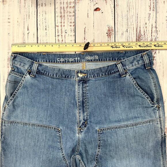 Carhartt 103329-H40 Double-Knee Carpenter Jeans Men’s 42x30 Rugged Flex - Picture 3 of 10